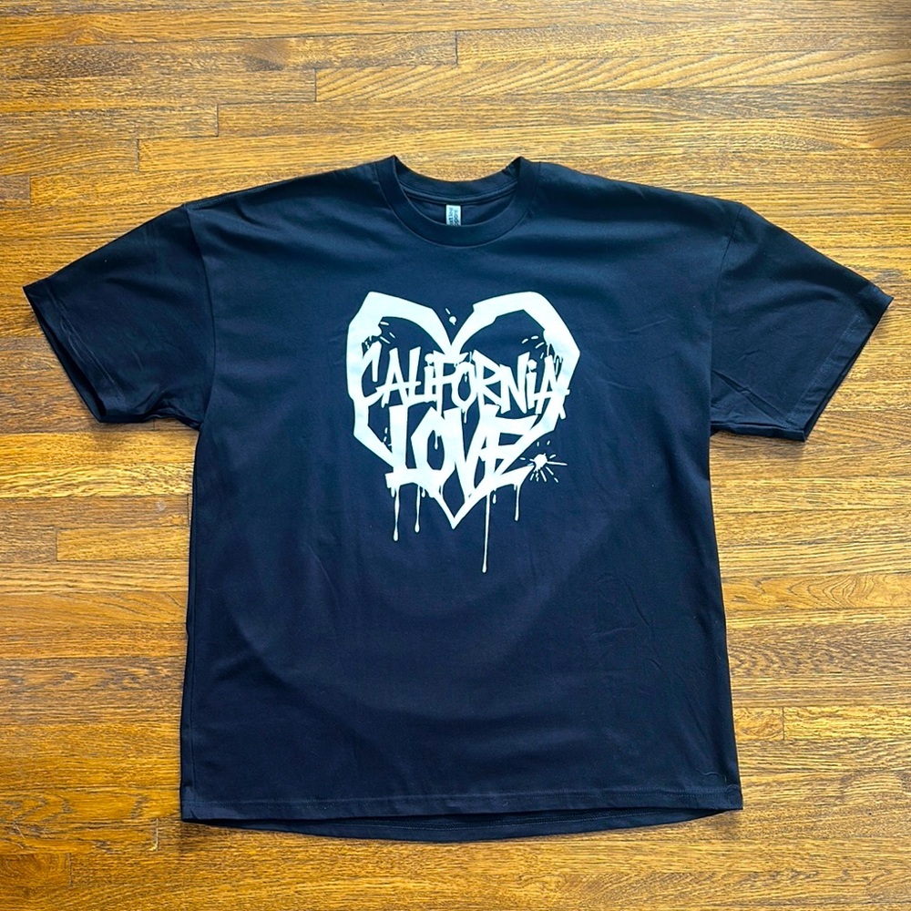 Black T-Shirt with White California Love Graphic